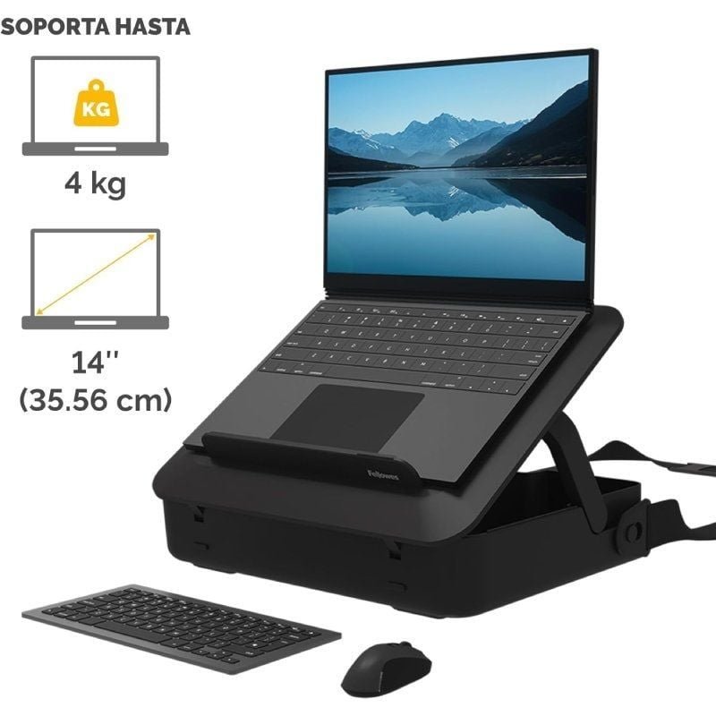 Maletín con Elevador Fellowes Breyta para Portátiles hasta 14"/ Negro - изображение 2