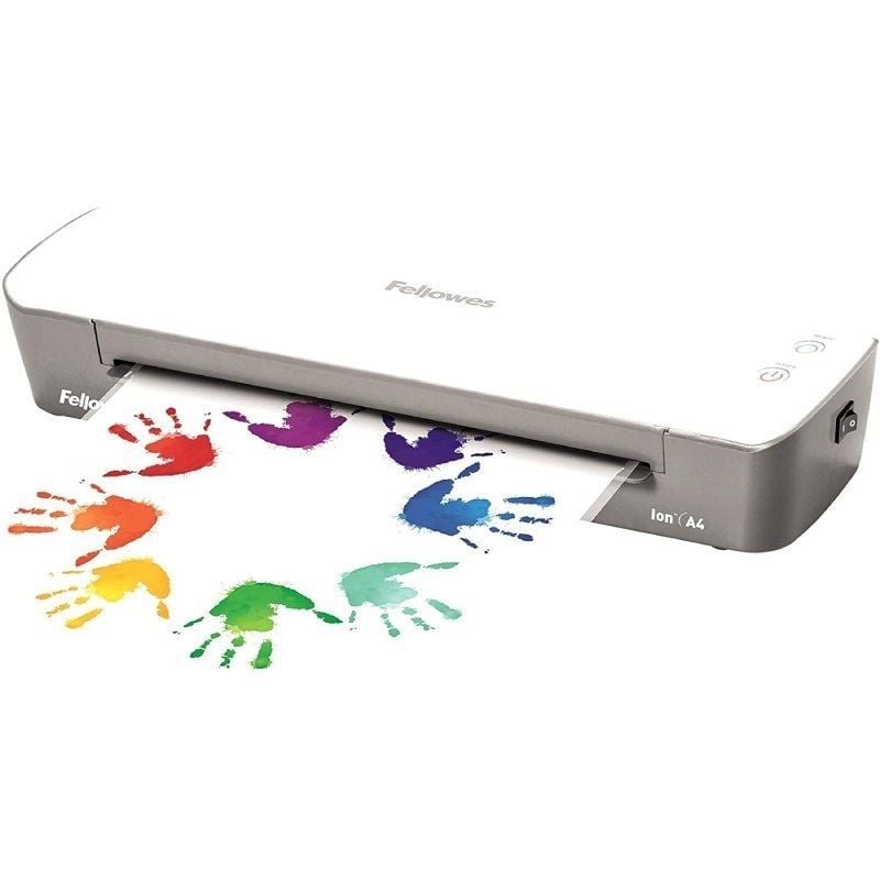 Plastificadora Fellowes Ion A4 4560001/ hasta A4 y 80-125 Micras/ Blanca y Gris - изображение 3