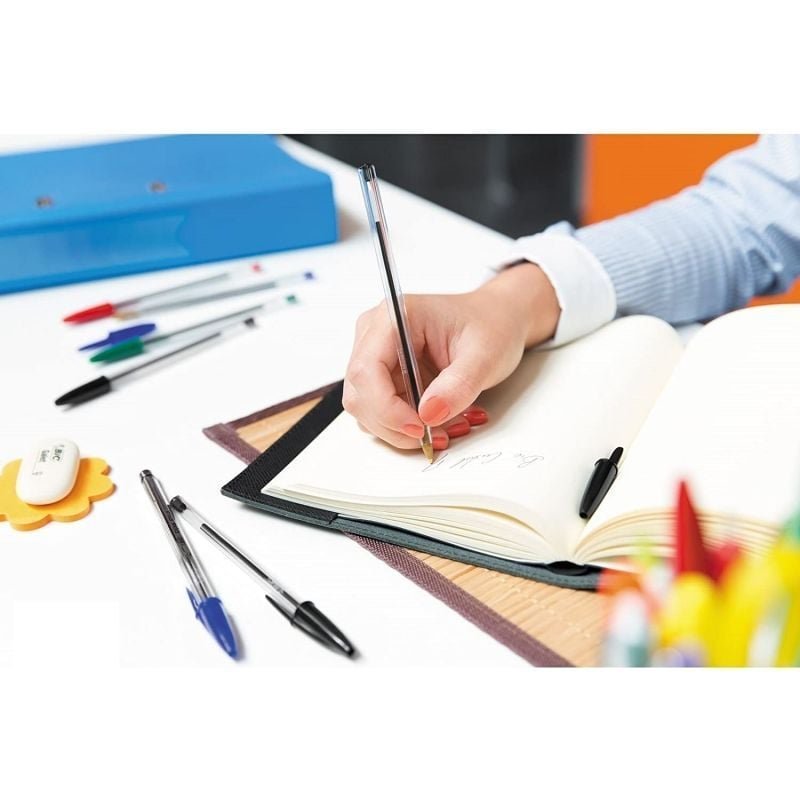 Caja de Bolígrafos de Tinta de Aceite Bic Cristal Original 8373639/ 50 unidades/ Negros - изображение 5