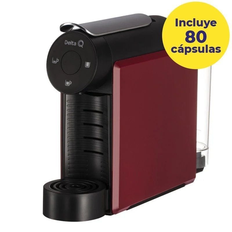 Cafetera de Cápsulas Delta Mini Qool/ Roja + 80 cápsulas QALIDUS - изображение 1