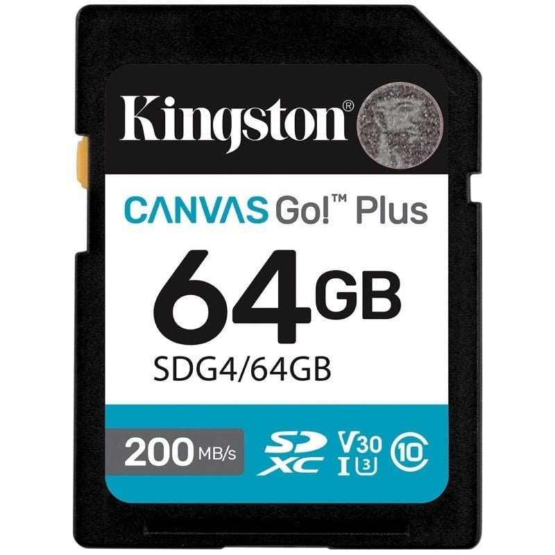 Tarjeta de Memoria Kingston CANVAS Go! Plus 64GB SD XC/ Clase 10/ 200MBs - изображение 1