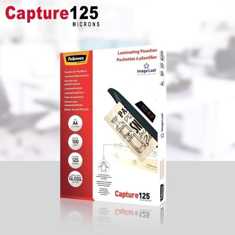 Fundas para Plastificar Fellowes 5307407/ A4/ 125 Micras/ 100 unidades - изображение 5