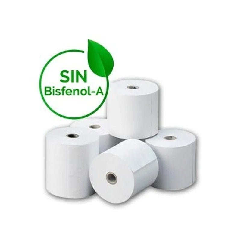 Caja de Rollos Papel Térmico Genérico 80x60 BPAF/ 80 x 60mm/ 80 unidades - изображение 1