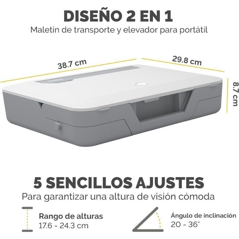 Maletín con Elevador Fellowes Breyta para Portátiles hasta 14"/ Blanco - изображение 3
