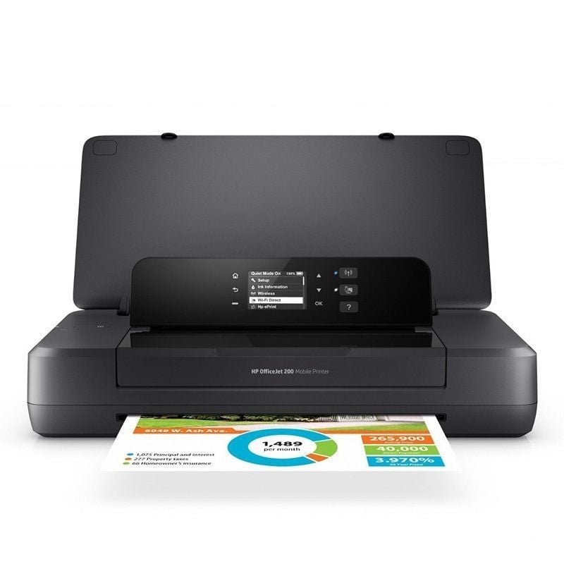 Impresora Portátil HP Officejet 200 WiFi/ Negra - изображение 2