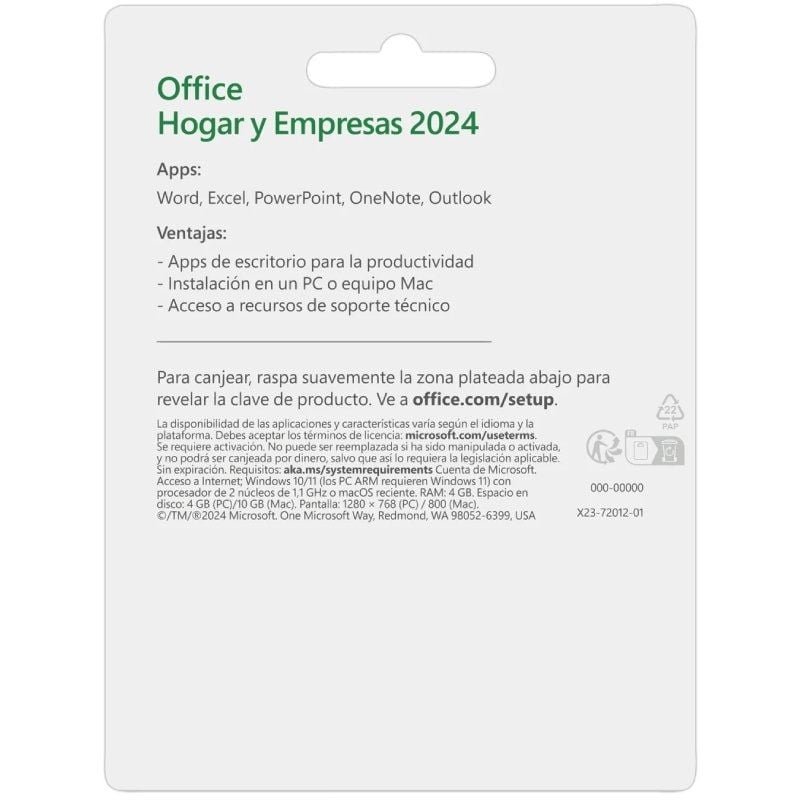 Microsoft Office Hogar y Empresas 2024/ 1 Usuario/ Licencia Perpetua - изображение 2
