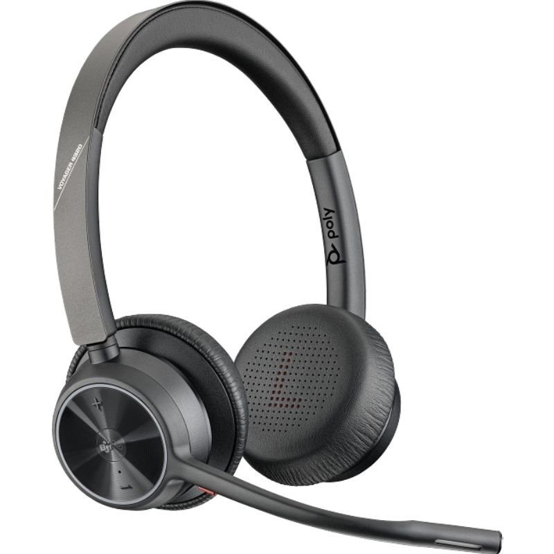Auriculares Inalámbricos Poly Voyager 4320 para Microsoft Teams + Adaptador BT700/ con Micrófono/ Bluetooth/ Negros - изображение 3
