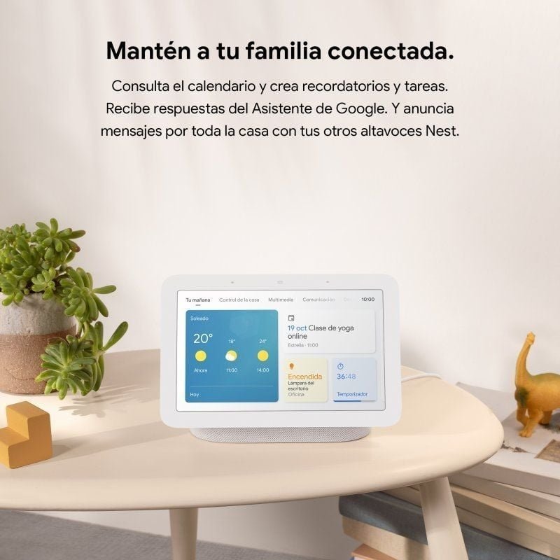 Altavoz Inteligente Google NEST HUB (2ª Generación) Tiza - изображение 4