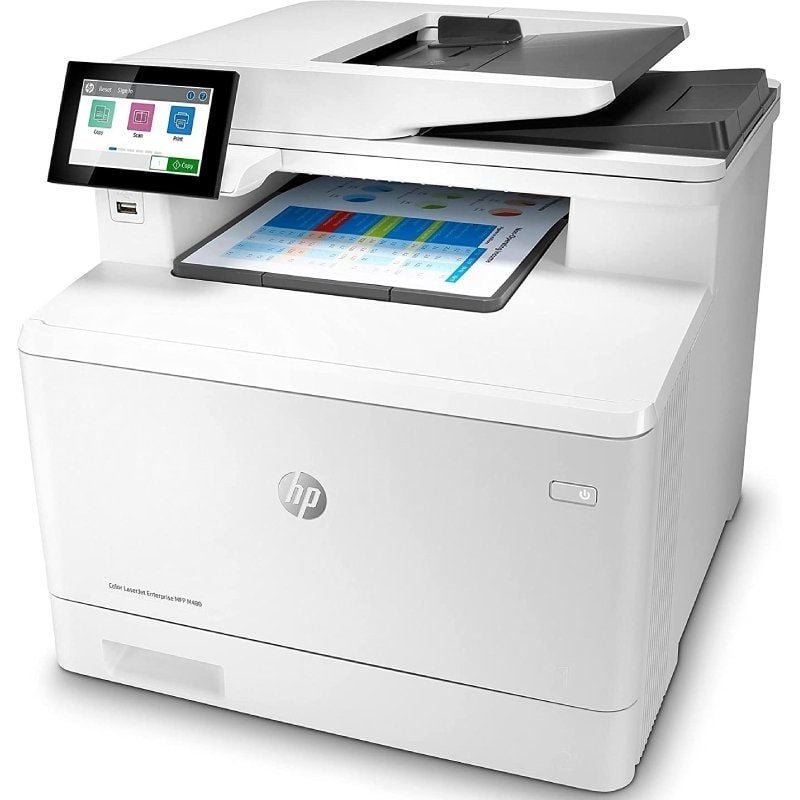 Multifunción Láser Color HP LaserJet Enterprise MFP M480F/ Fax/ Dúplex/ ADF/ Blanca - изображение 2