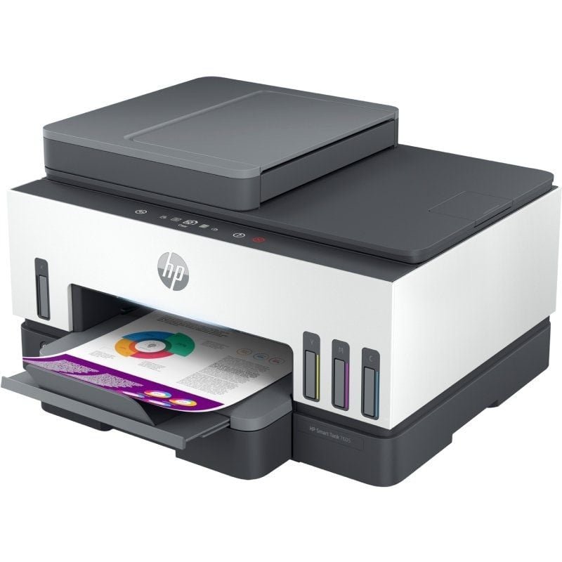 Multifunción Recargable HP Smart Tank 7605 WiFi/ Fax/ Dúplex/ Blanca - изображение 2