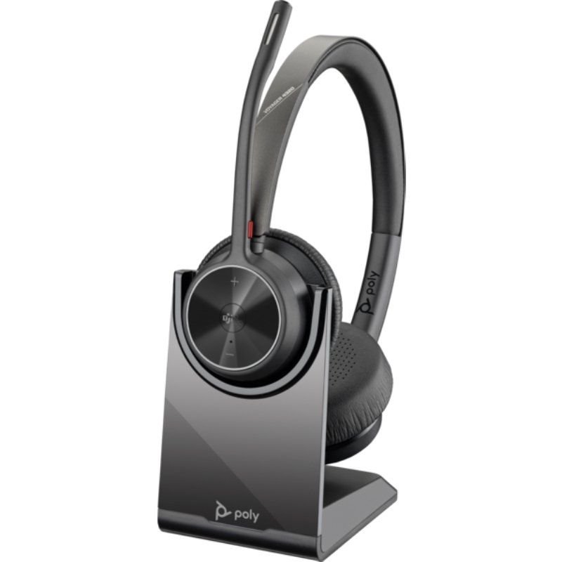 Auriculares Inalámbricos Poly Voyager 4320-M para Microsoft Teams + Adaptador BT700 + Base de Carga/ con Micrófono/ Bluetooth/ Negros - изображение 2