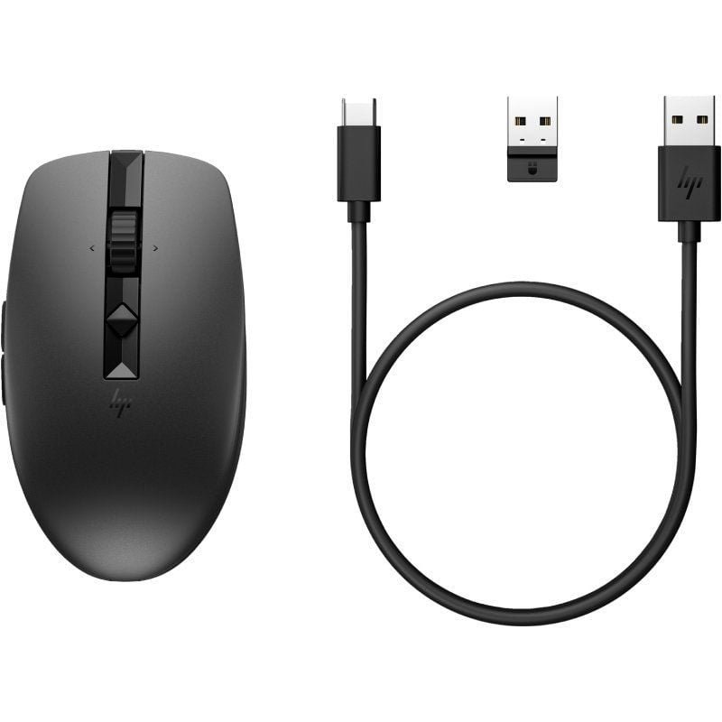 Ratón Inalámbrico por Bluetooth HP 710/ Batería recargable/ Hasta 3000 DPI/ Negro - изображение 5