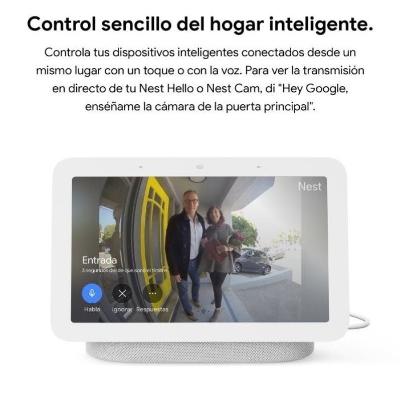 Altavoz Inteligente Google NEST HUB (2ª Generación) Tiza - изображение 5