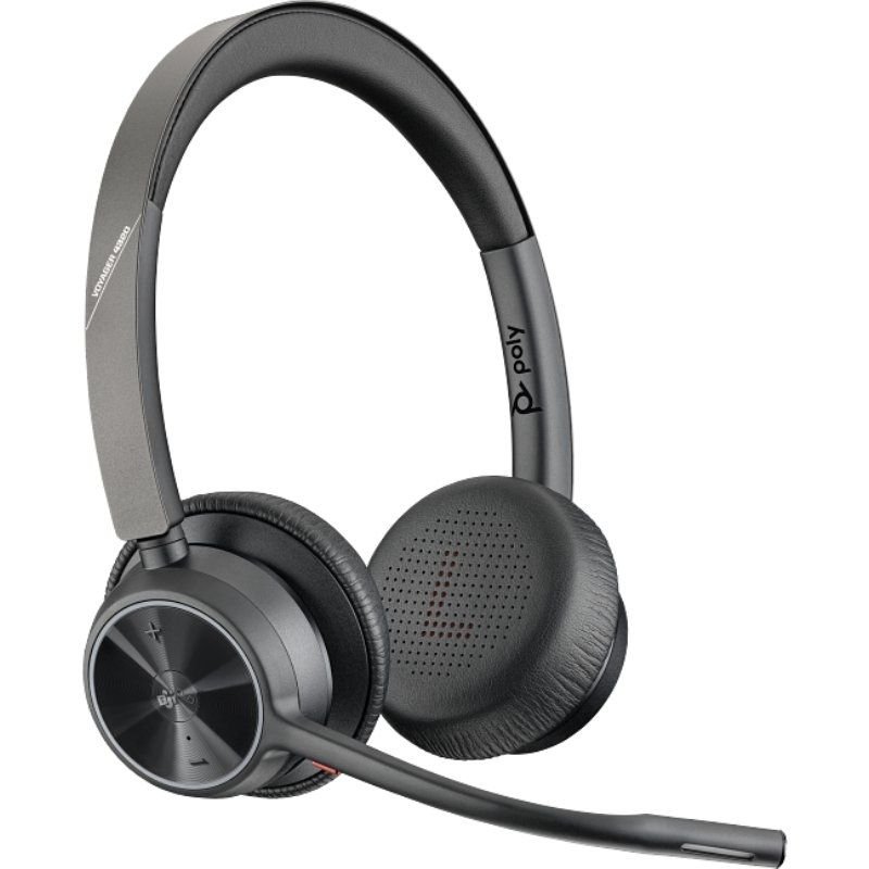Auriculares Inalámbricos Poly Voyager 4320-M para Microsoft Teams + Adaptador BT700 + Base de Carga/ con Micrófono/ Bluetooth/ Negros - изображение 3