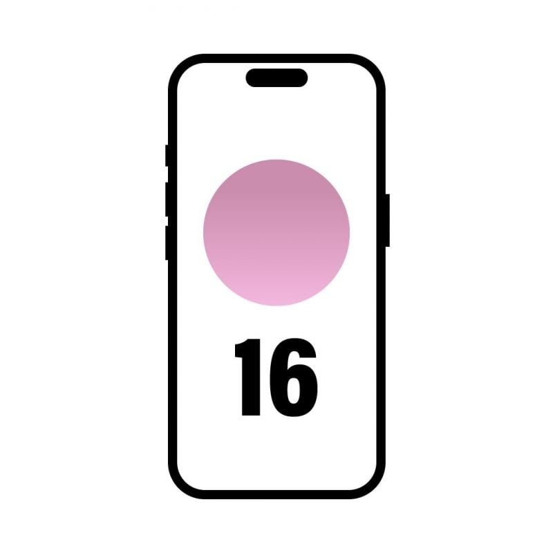 Smartphone Apple iPhone 16 512GB/ 6.1"/ 5G/ Rosa