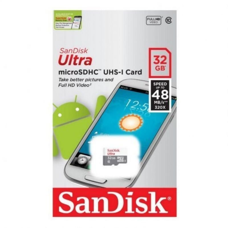 Tarjeta de Memoria SanDisk Ultra 32GB microSD HC con Adaptador/ Clase 10/ 100MB/s - изображение 3