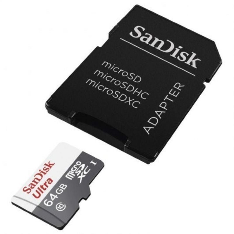 Tarjeta de Memoria SanDisk Ultra 64GB microSD XC con Adaptador/ Clase 10/ 100MB/s - изображение 3