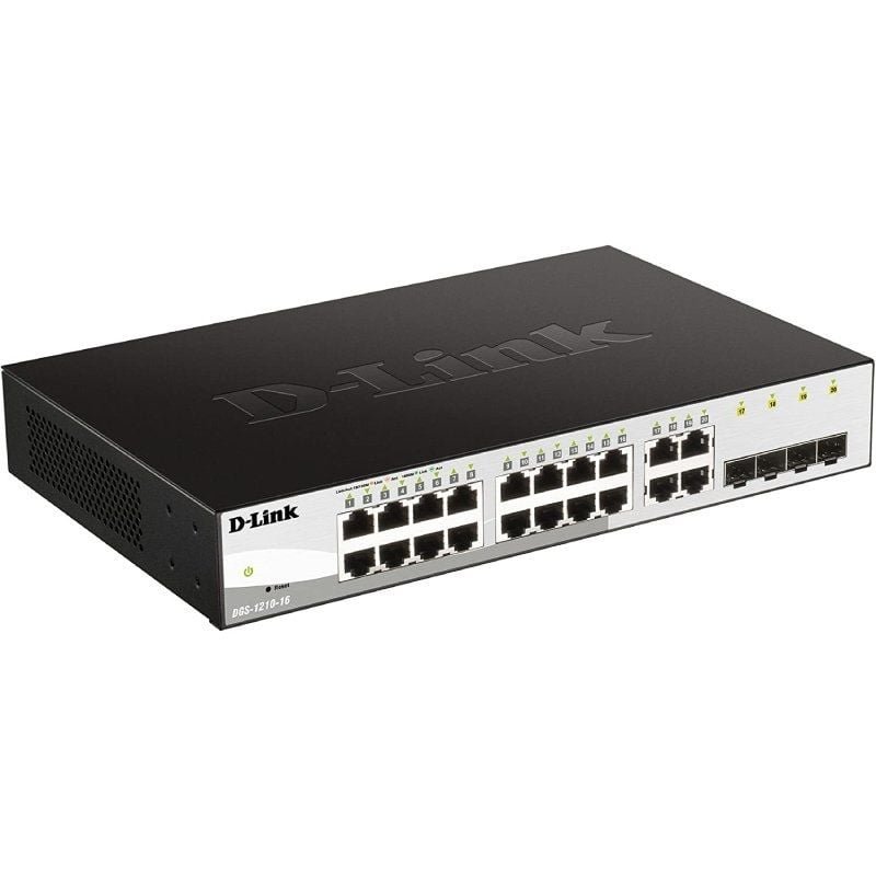 Switch Gestionado D-Link DGS-1210-16 16 Puertos/ Gigabit 10/100/1000/ SFP - изображение 2