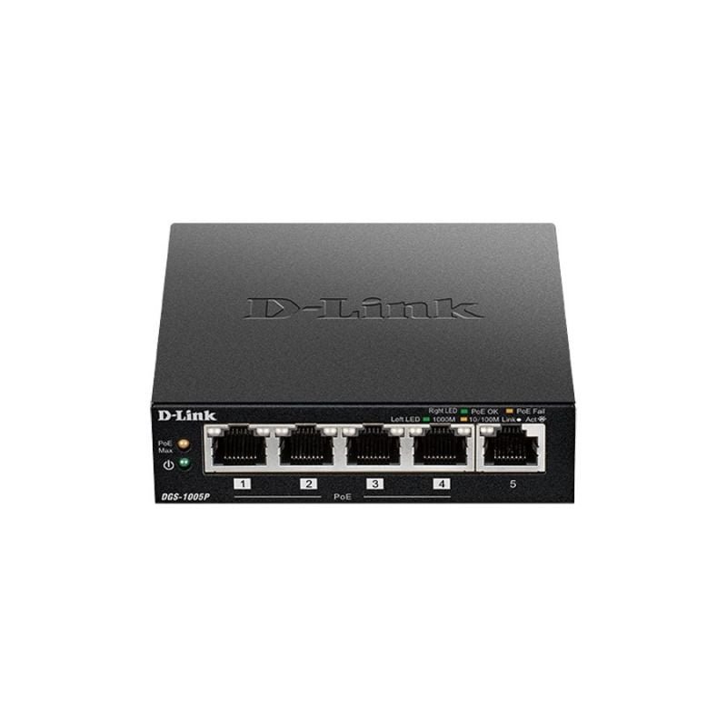 Switch D-Link DGS-1005P 5 Puertos/ RJ-45 10/100/1000 PoE - изображение 2