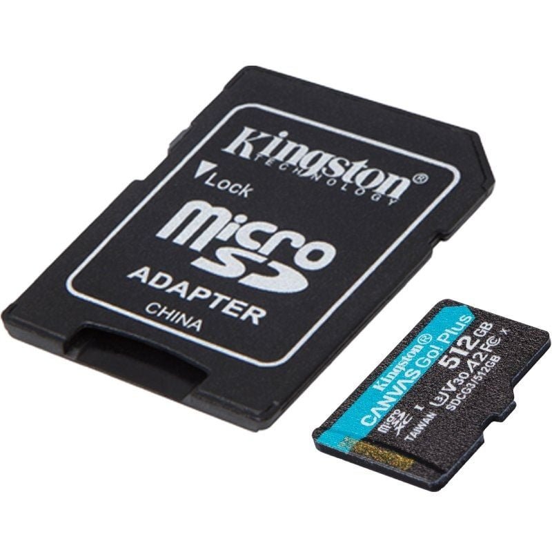 Tarjeta de Memoria Kingston CANVAS Go! Plus 512GB microSD XC con Adaptador/ Clase 10/ 170MBs - изображение 2