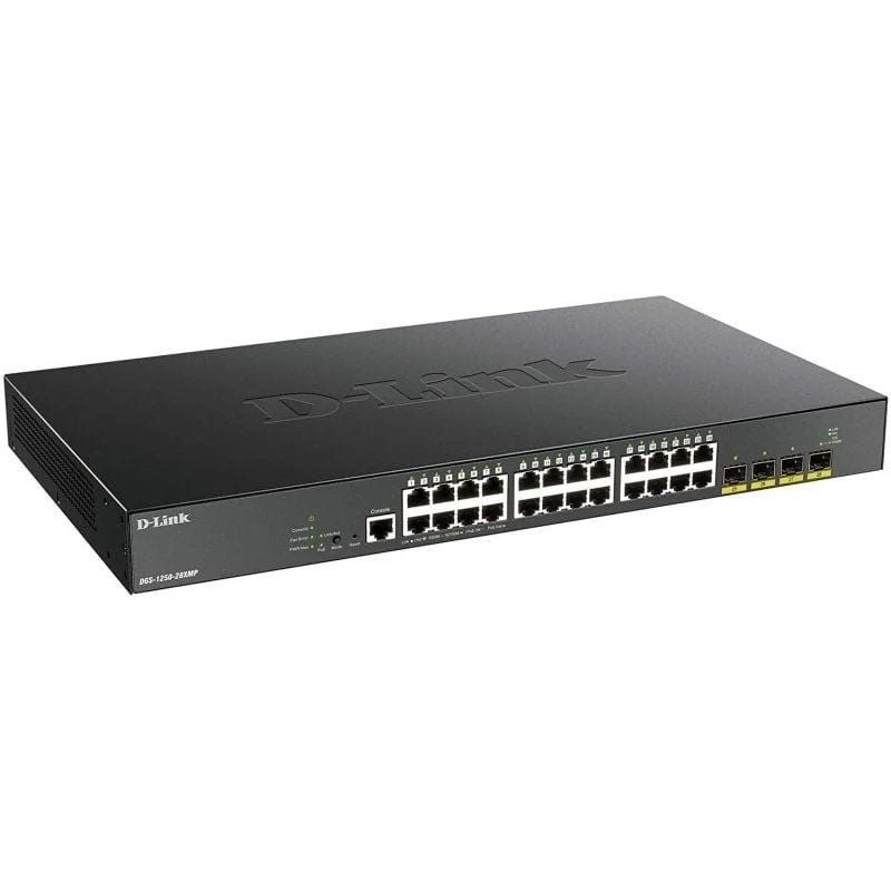 Switch Gestionado D-Link Smart DGS-1250-28XMP 28 Puertos/ RJ-45 10/100/1000 PoE/ SFP - изображение 2
