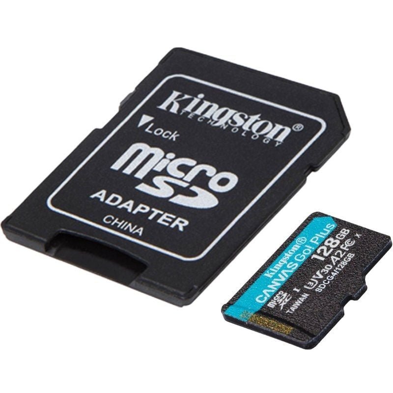 Tarjeta de Memoria Kingston CANVAS Go! Plus 128GB microSD XC con Adaptador/ Clase 10/ 200MBs - изображение 2