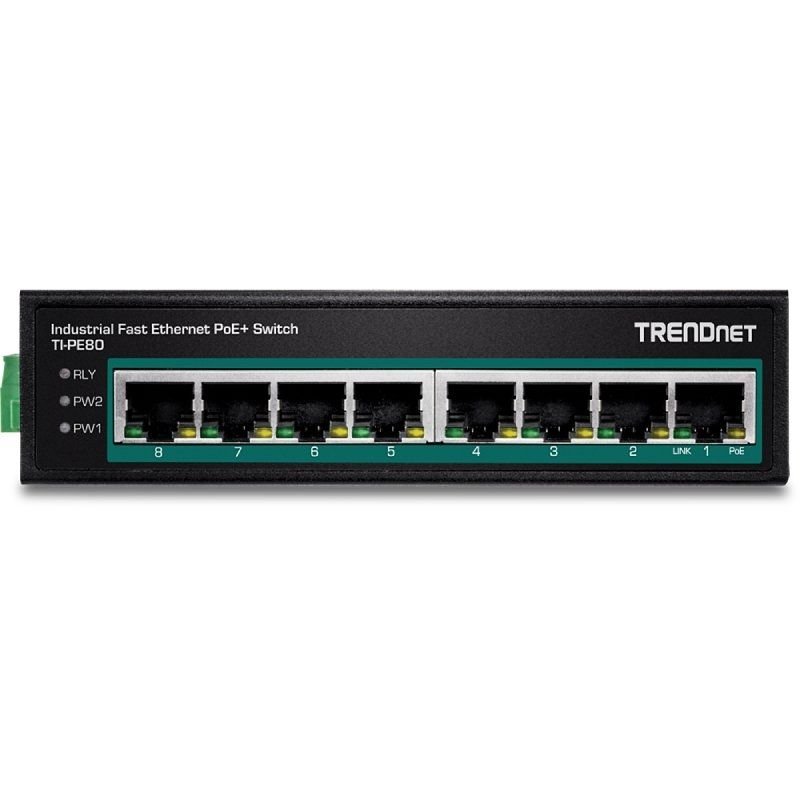 Switch TRENDnet TI-PE80 8 Puertos/ RJ-45 Gigabit 10/100 PoE - изображение 2