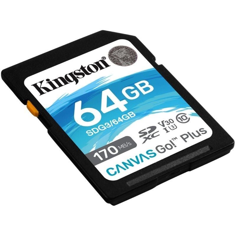 Tarjeta de Memoria Kingston CANVAS Canvas Go! Plus 64GB SD XC/ Clase 10/ 170MBs - изображение 2