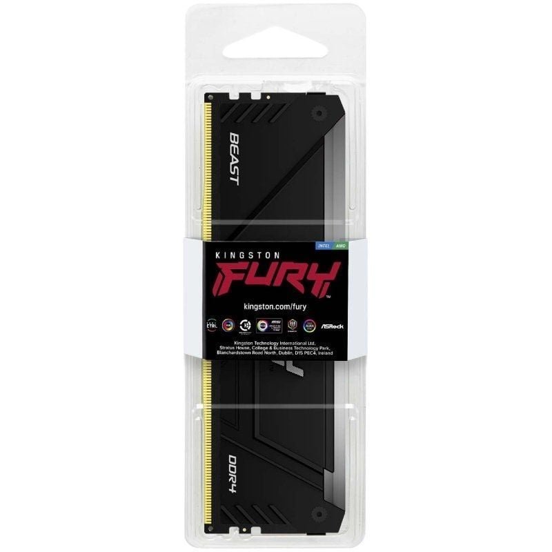 Memoria RAM Kingston FURY Beast RGB 16GB/ DDR4/ 3200MHz/ 1.35V/ CL16/ DIMM - изображение 3