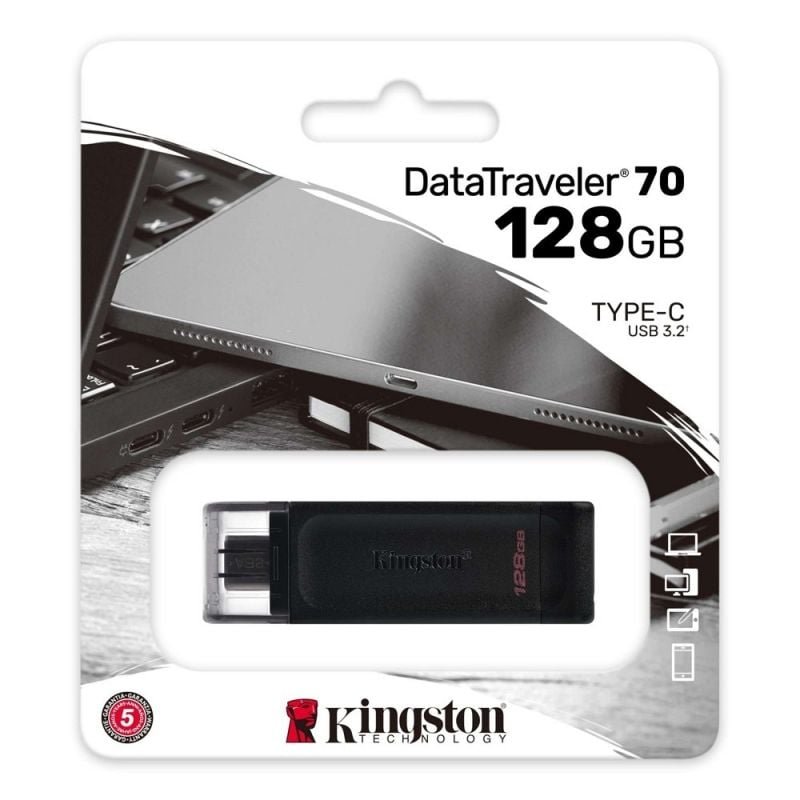 Pendrive 128GB Kingston DataTraveler 70 USB Tipo-C - изображение 4