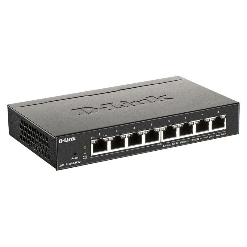Switch D-Link DGS-1100-08PV2 8 Puertos/ RJ-45 10/100/1000 PoE - изображение 2