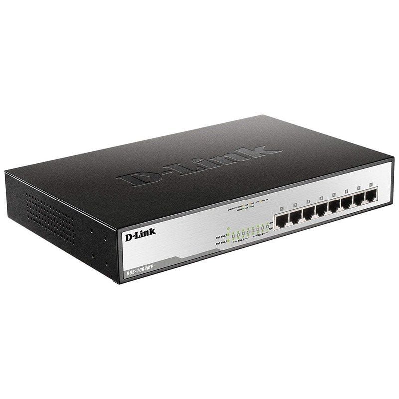 Switch D-Link DGS-1008MP 8 Puertos/ RJ-45 10/100/1000 POE - изображение 2