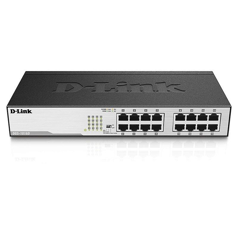 Switch D-Link DGS-1016D 16 Puertos/ RJ-45 Gigabit 10/100/1000 - изображение 2