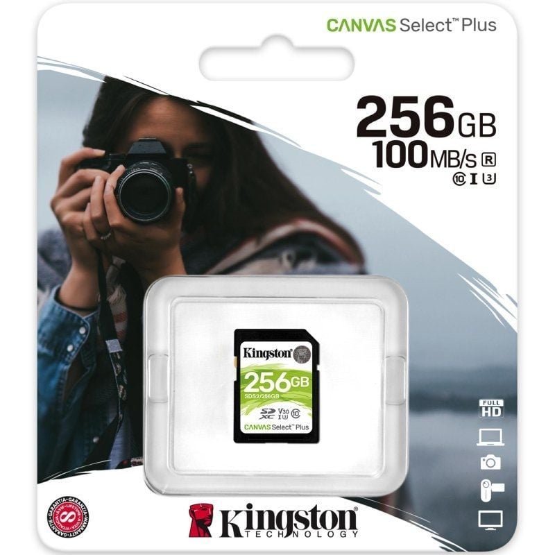 Tarjeta de Memoria Kingston CANVAS Select Plus 256GB SD XC/ Clase 10/ 100MBs - изображение 3