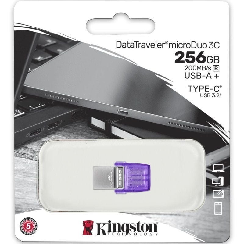 Pendrive 256GB Kingston DataTraveler microDuo 3C USB 3.2 - изображение 3