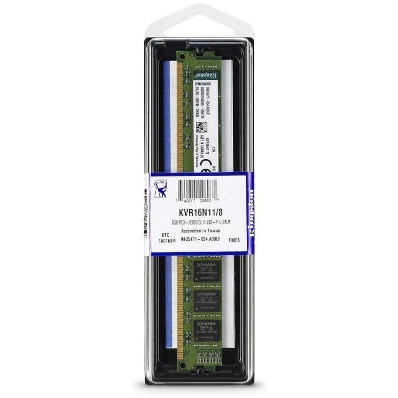 Memoria RAM Kingston ValueRAM 8GB/ DDR3/ 1600MHz/ 1.5V/ CL11/ DIMM - изображение 2