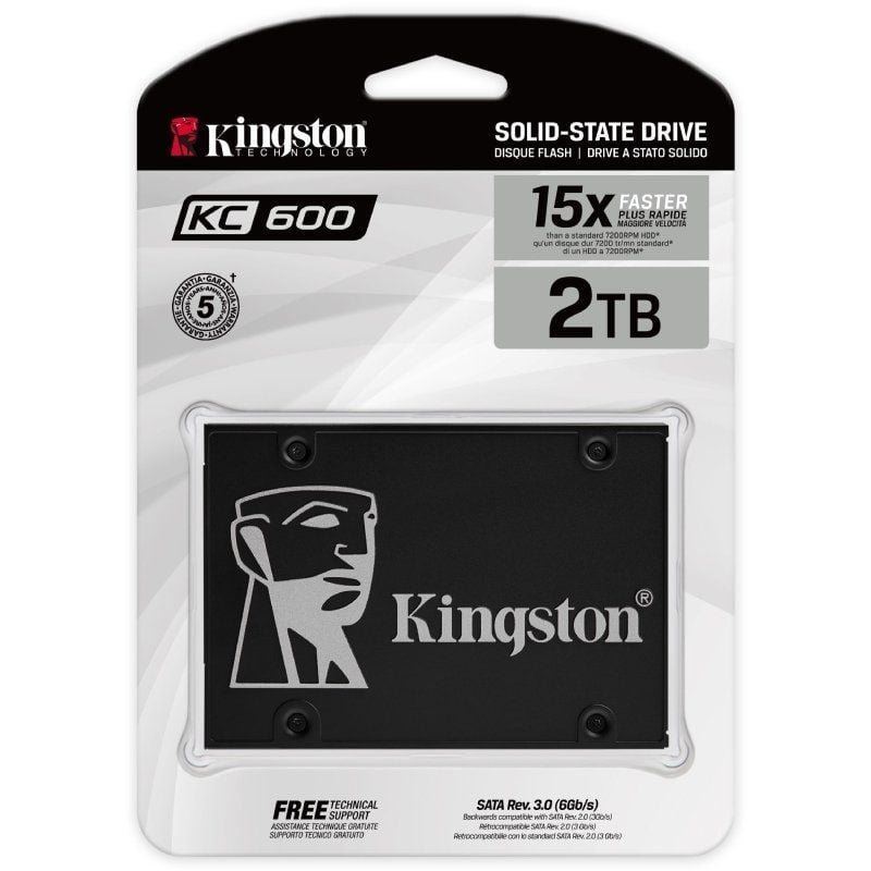 Disco SSD Kingston KC600 2TB/ SATA III/ Full Capacity - изображение 3