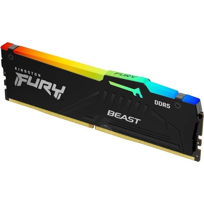 Memoria RAM Kingston FURY Beast RGB 16GB/ DDR5/ 5600MHz/ 1.25V/ CL40/ DIMM - изображение 2