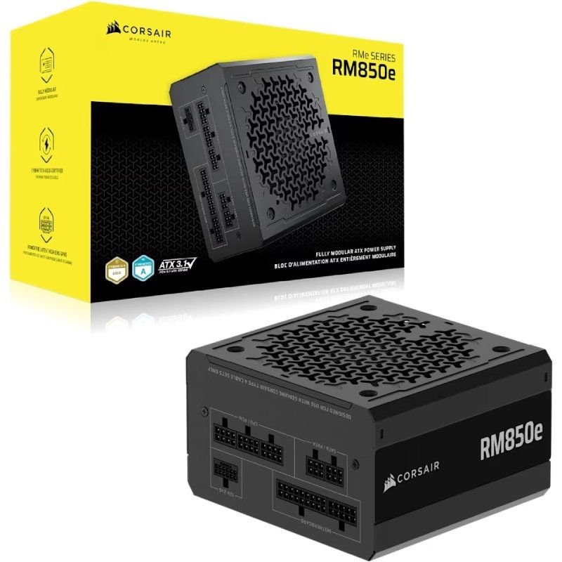 Fuente de Alimentación Corsair RM850e/ 850W/ Ventilador 12cm/ Cybenetics Gold - изображение 5