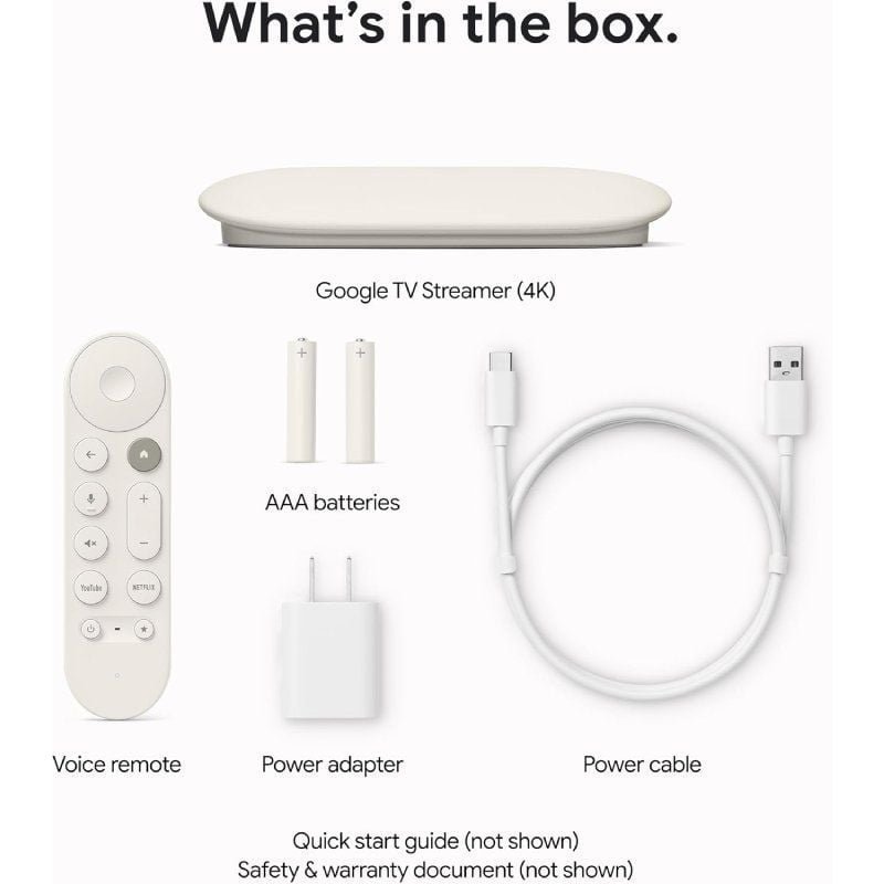 Google Chromecast con Google TV Streamer 4K/ Blanco - изображение 3