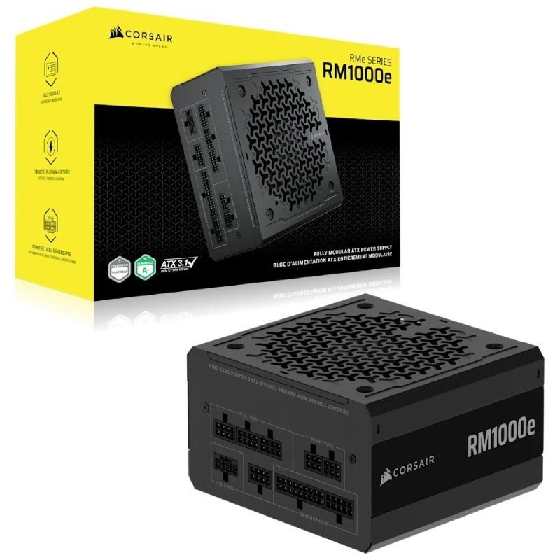 Fuente de Alimentación Corsair RM1000E/ 1000W/ Ventilador 12cm/ 80 Plus Gold/ Cybenetics Gold - изображение 5