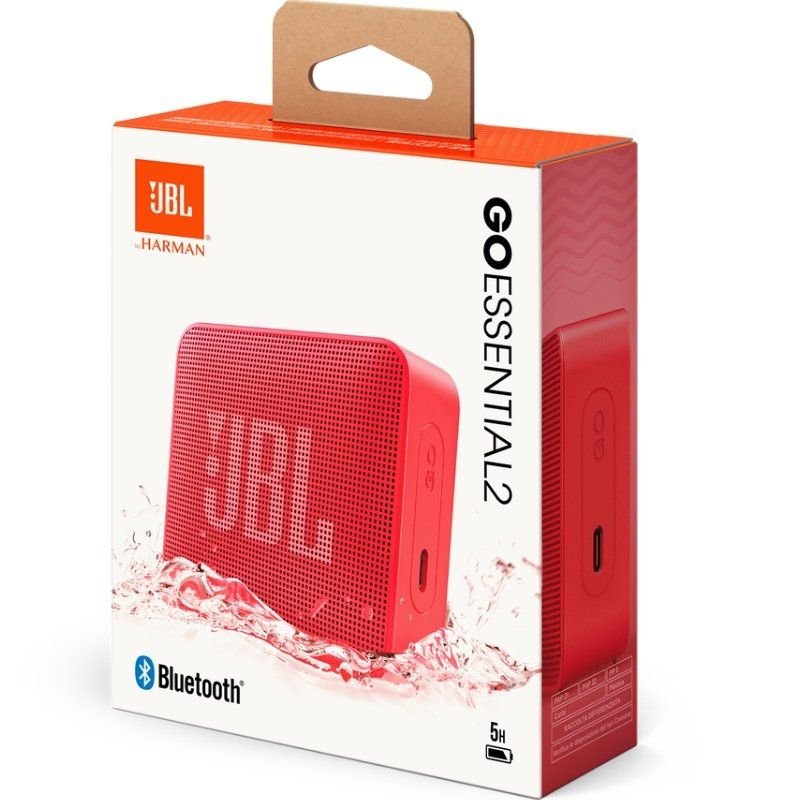 Altavoz con Bluetooth JBL GO Essential 2/ 3.1W/ 1.0/ Rojo