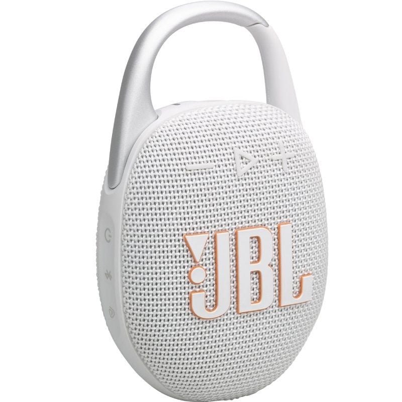 Altavoz con Bluetooth JBL Clip 5/ 7W/ 1.0/ Blanco