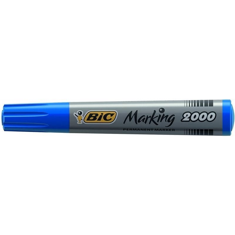 Caja de Rotuladores de Punta Fibra Acrílica Permanente Bic Marking 2000/ 4.9mm/ 12 unidades/ Azules - изображение 2