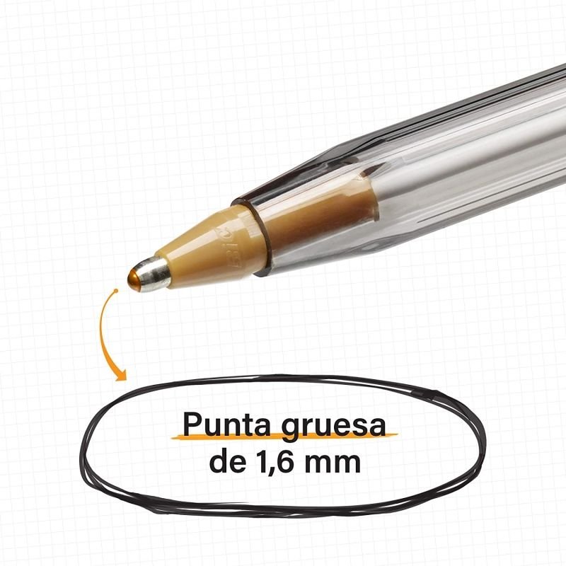 Caja de Bolígrafos de Tinta de Aceite Bic Cristal Fun 895793/ 20 unidades/ Colores Surtidos - изображение 4
