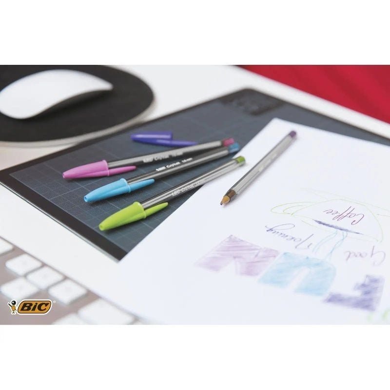 Bolígrafos de Tinta de Aceite Bic Cristal Fun 921342/ 10 unidades/ Colores Surtidos - изображение 4