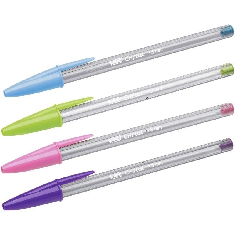 Bolígrafos de Tinta de Aceite Bic Cristal Fun 921342/ 10 unidades/ Colores Surtidos - изображение 3