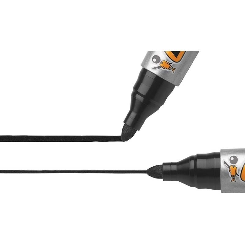 Caja de Rotuladores Punta Fibra Acrílica Permanente Bic Marking 2000/ 4.9mm/ 12 unidades/ Negros - изображение 4