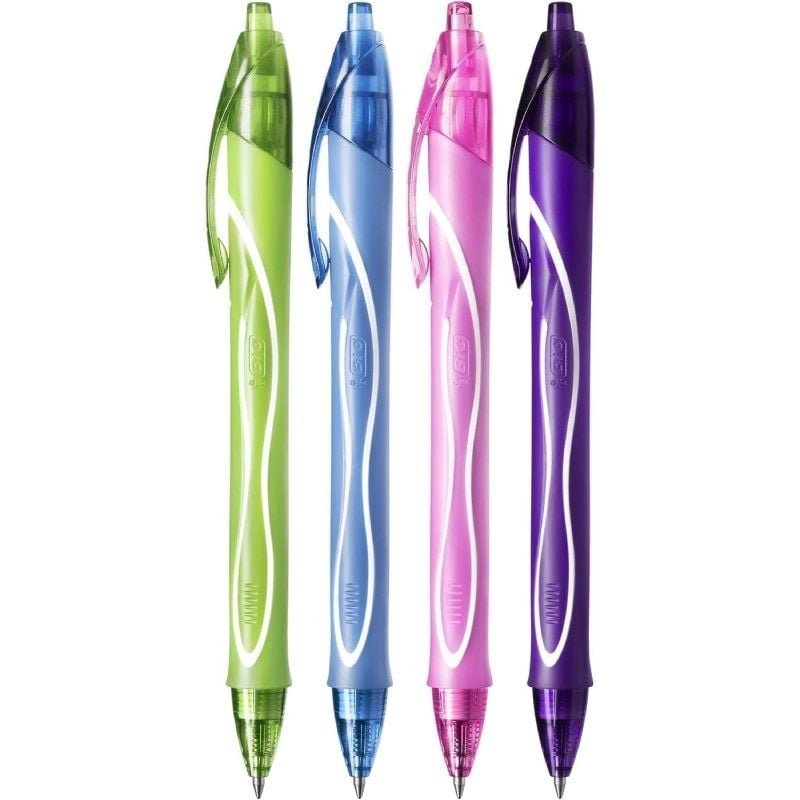 Caja de Bolígrafos de Tinta de Gel Retráctil Bic Gelocity Quick Dry 964826/ Verde, Azul, Rosa y Turquesa - изображение 3