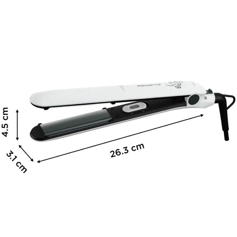 Plancha para el Pelo Rowenta Easyliss Pure Collection SF1628F0/ Blanca y Negra - изображение 3